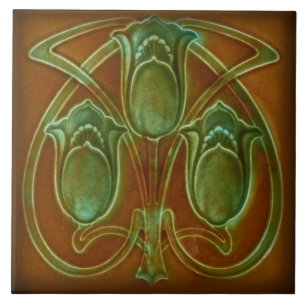 Azulejo Fliesen im Jugendstil dekorativer Kamin