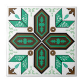 Azulejo, grün und weiß fliese (Vorderseite)