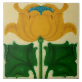 Azulejo Jugendstil-Keramik Fliese (Vorderseite)