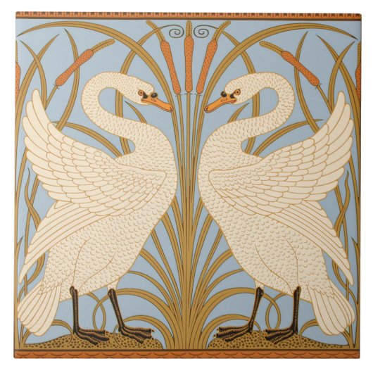Azulejo Jugendstil-Keramik Fliese (Vorderseite)