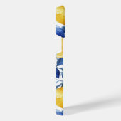 Azulejo Lemons Blue Blätter iPhone Hülle (Rechte Seite)