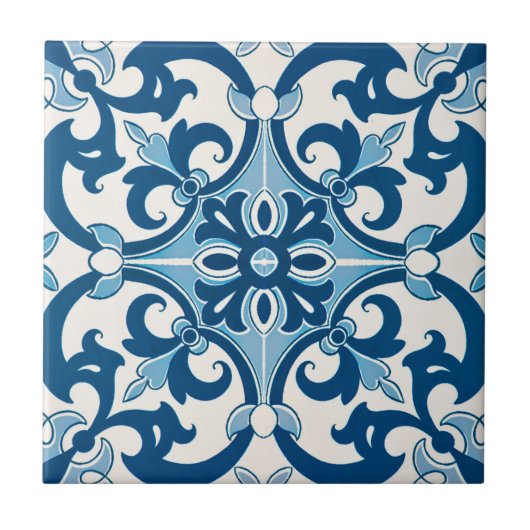 Azulejo Lilie Style Pattern Fliese (Vorderseite)