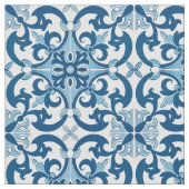 Azulejo Lilie Style Pattern Stoff (Nahaufnahme)