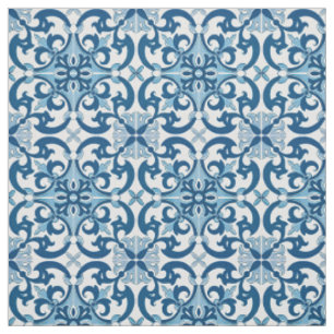 Azulejo Lilie Style Pattern Stoff