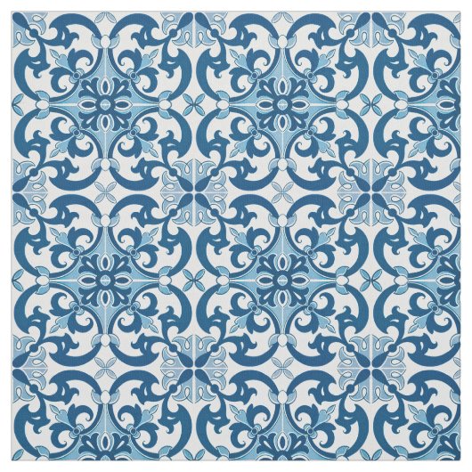 Azulejo Lilie Style Pattern Stoff (Muster)