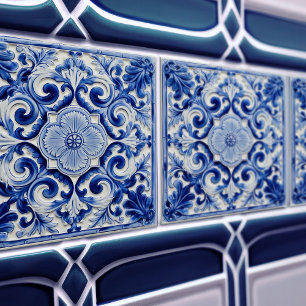 Azulejo Lisbon Gemustert Talavera Keramik Design Fliese