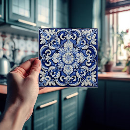 Azulejo Lisbon Gemustert Talavera Keramik Design Fliese