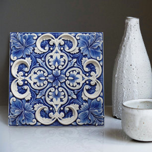 Azulejo Lisbon Gemustert Talavera Keramik Design Fliese