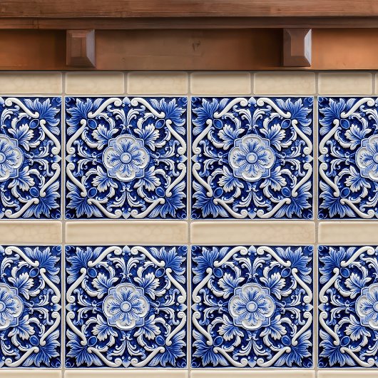 Azulejo Lisbon Gemustert Talavera Keramik Design Fliese
