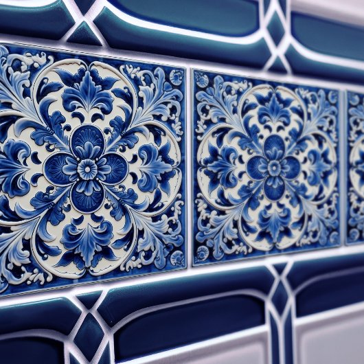 Azulejo Lisbon Gemustert Talavera Keramik Design Fliese