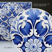 Azulejo Lisbon Gemustert Talavera Keramik Design Fliese