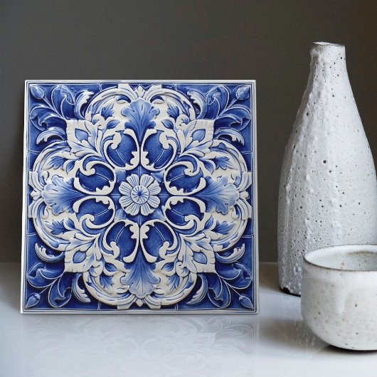 Azulejo Lisbon Gemustert Talavera Keramik Design Fliese