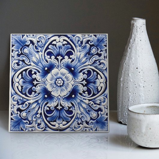 Azulejo Lisbon Gemustert Talavera Keramik Design Fliese