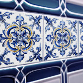 Azulejo Lisbon Patterned Talavera Ceramic Design Fliese