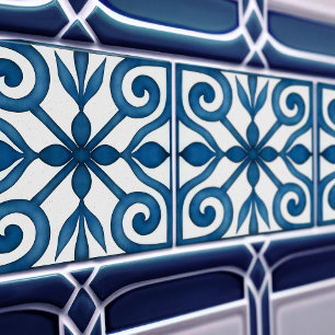 Azulejo Lissabon gemustertes Talavera-Keramikdesig Fliese