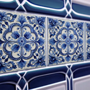 Azulejo Lissabon gemustertes Talavera-Keramikdesig Fliese