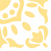 Azulejo Mediterrane Gelbe Glocke Ziegel Tile Aufkleber (Vorderseite)