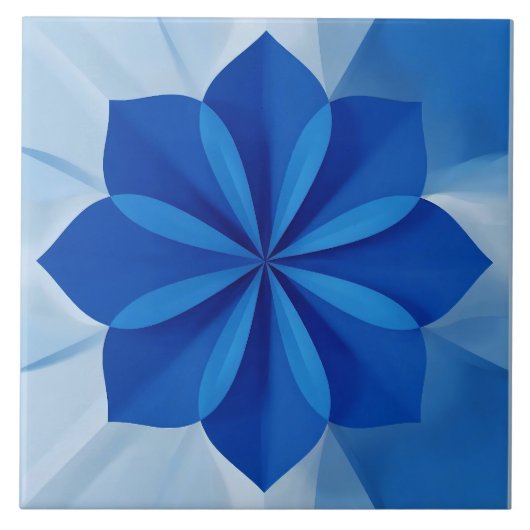 Azulejo Mediterranean Blue Fliese (Vorderseite)