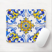 Azulejo Panel Tiles Mousepad (Mit Mouse)