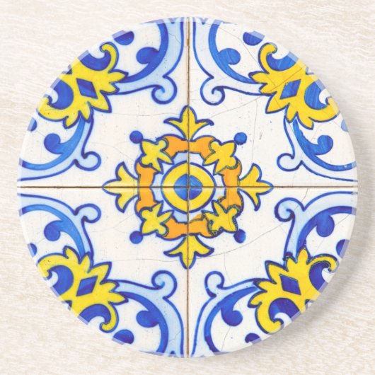 Azulejo Panel Tiles Sandstein Untersetzer (Vorne)