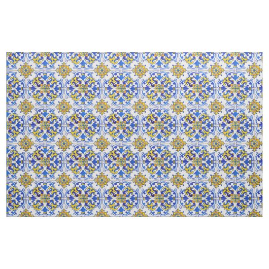 Azulejo Panel Tiles Stoff (Fat Quarter (45,7 x 55,9 cm))