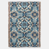 Azulejo Porcelain Blaues Fliesenmuster Decke (Vorderseite Vertikal)