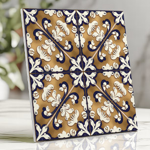 Azulejo Portugiesisch Spanische Fliese Kobaltblau 