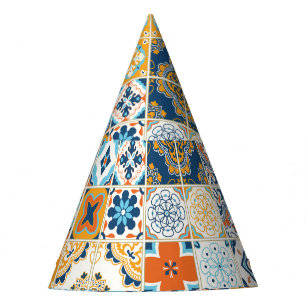 Azulejo Portugiesisch Tiles: Multicolor Vintag Partyhütchen