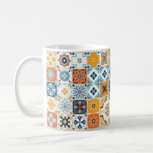 Azulejo Portugiesische Fliesen: Mehrfarbige Vintag Kaffeetasse