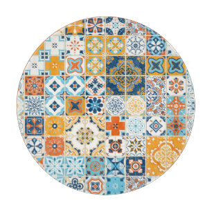 Azulejo Portugiesische Fliesen: Mehrfarbige Vintag Schneidebrett