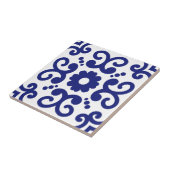 Azulejo Portugiesisches Mittelmeer Blaues Weiß 03 Fliese (Seite)