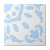 Azulejo Portugiesisches Mittelmeer Modernes Blau Fliese (Vorderseite)