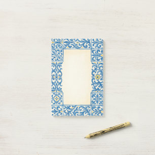 Azulejo Portugiesisches Wasserfarben-Design für Br Post-it Klebezettel