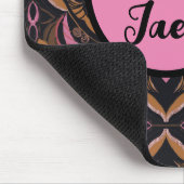 Azulejo Schwarzes Spanisch Personalisiert Mousepad (Ecke)