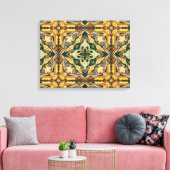 Azulejo Spanish Tile Leinwanddruck (Insitu (Wohnzimmer))