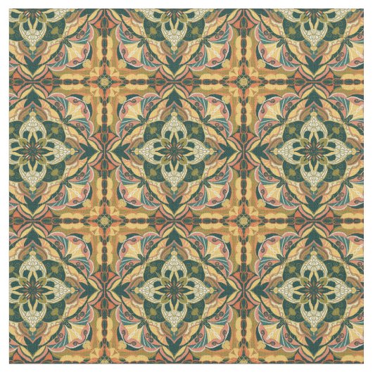 Azulejo Spanish Tile Stoff (Nahaufnahme)