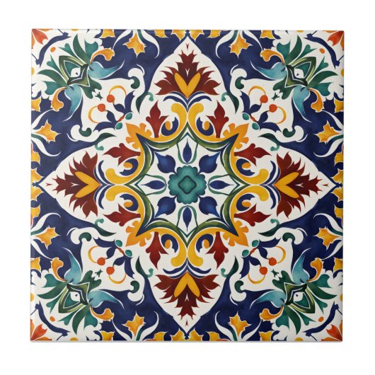 Azulejo Talavera Gastgeschenke Hochzeiten des blau Fliese (Vorderseite)