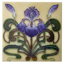 Azulejo Tile Art nouveau style dekoration fireplac