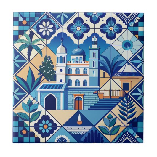 Azulejo Tiles Pattern Fliese (Vorderseite)