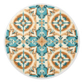 Azulejo Turquoise Mocha Delight Keramikknauf (Vorderseite)