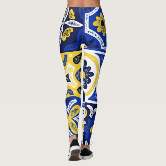 Azulejo Vintag Square Leggings (Rückseite)