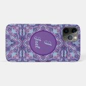 Azulejo Violet Wasserfarbe Personalisiert Spanisch Case-Mate iPhone Hülle (Rückseite (Horizontal))