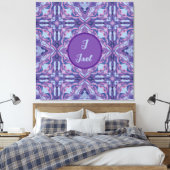 Azulejo Violet Wasserfarbe Personalisiert Spanisch Leinwanddruck (Insitu (Schlafzimmer))