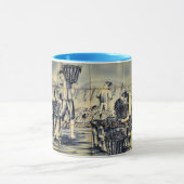 Azulejo Wine Picking Tasse (Zentrum)