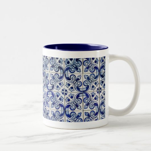 Azulejo Zweifarbige Tasse (Rechts)