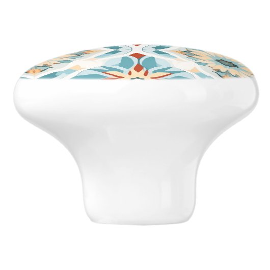 💙 💛 Azulejos Algarve Star Keramikknauf (Seitenansicht)