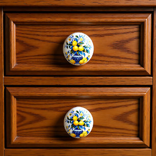 💙 💛 Azulejos Amalfi Lemons Keramikknauf