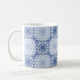 azulejos azuis tradicionais de Portugal Kaffeetasse