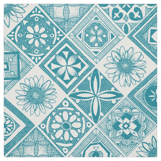 Azulejos blau stoff (Muster)