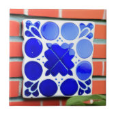 Azulejos blauer Indigowall Fliese (Vorderseite)